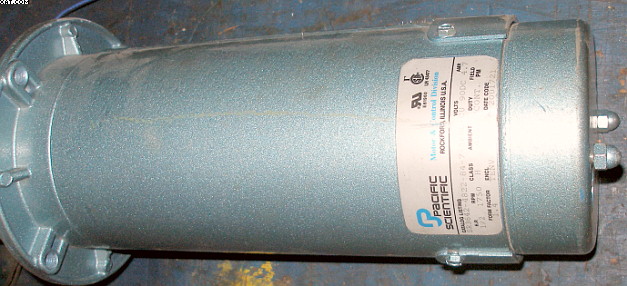 PACIFIC SCIENTIFIC 1/2 hp Motor, DC